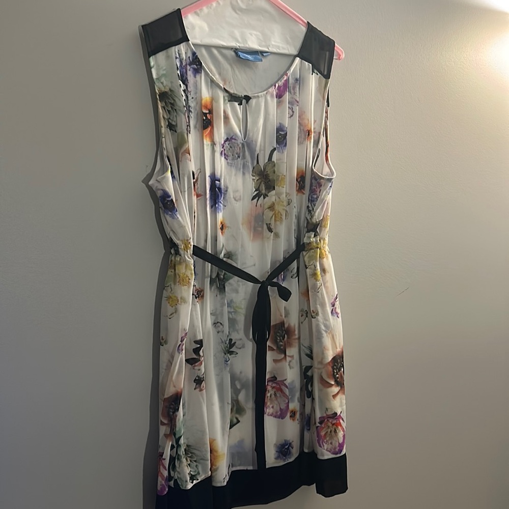 Simply Vera Wang Sheer Floral Dress